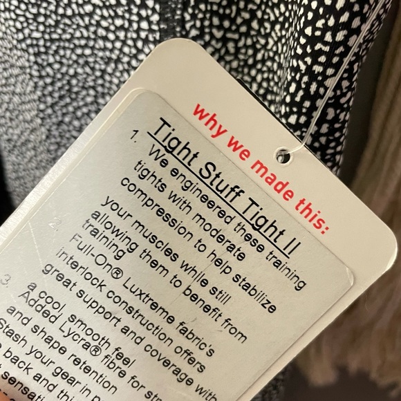 LULULEMON NWT 2 XS Tight Stuff Leggings Pants Fitness Gym workout yoga Pilates - Picture 8 of 12